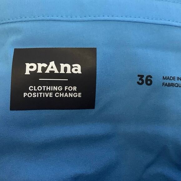 prAna Size 36 Clear Sky 9” Riveter Boardshort Swimming Trunks Drawstring J17-19 - Picture 5 of 10